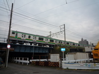 騒音源は電車です。京浜東北線、東海道線、横浜線と強敵です。