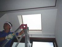 天窓（トップライト）のガラス修理